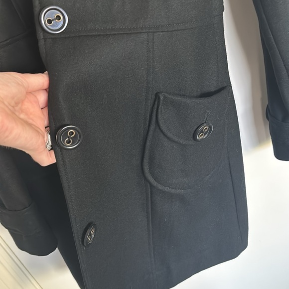 Tulle Black Wool Peacoat XL - Picture 9 of 10